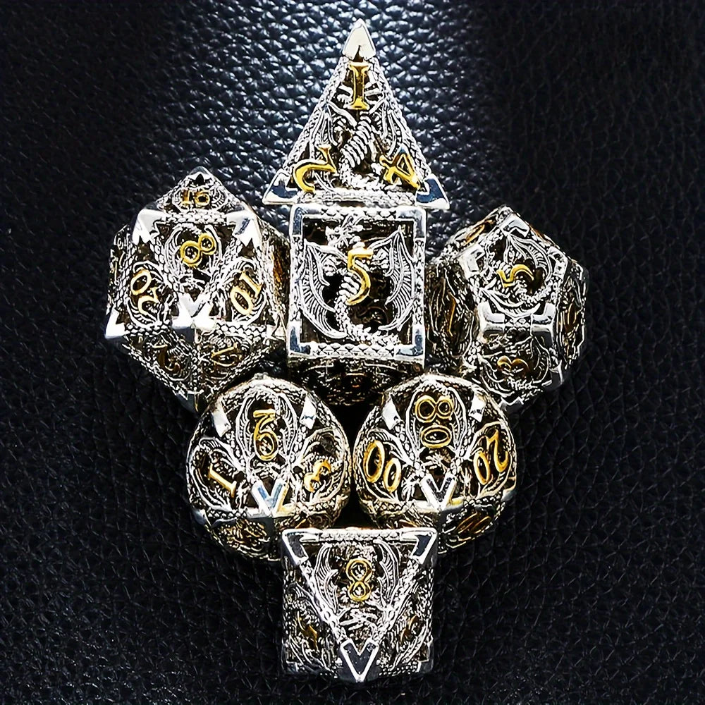 Metal Dice Set 7-Piece for DND