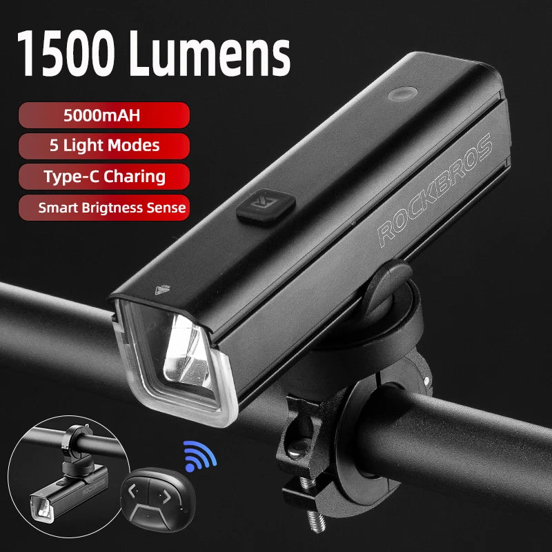 Rechargeable 1500 Lumen Bike Headlight