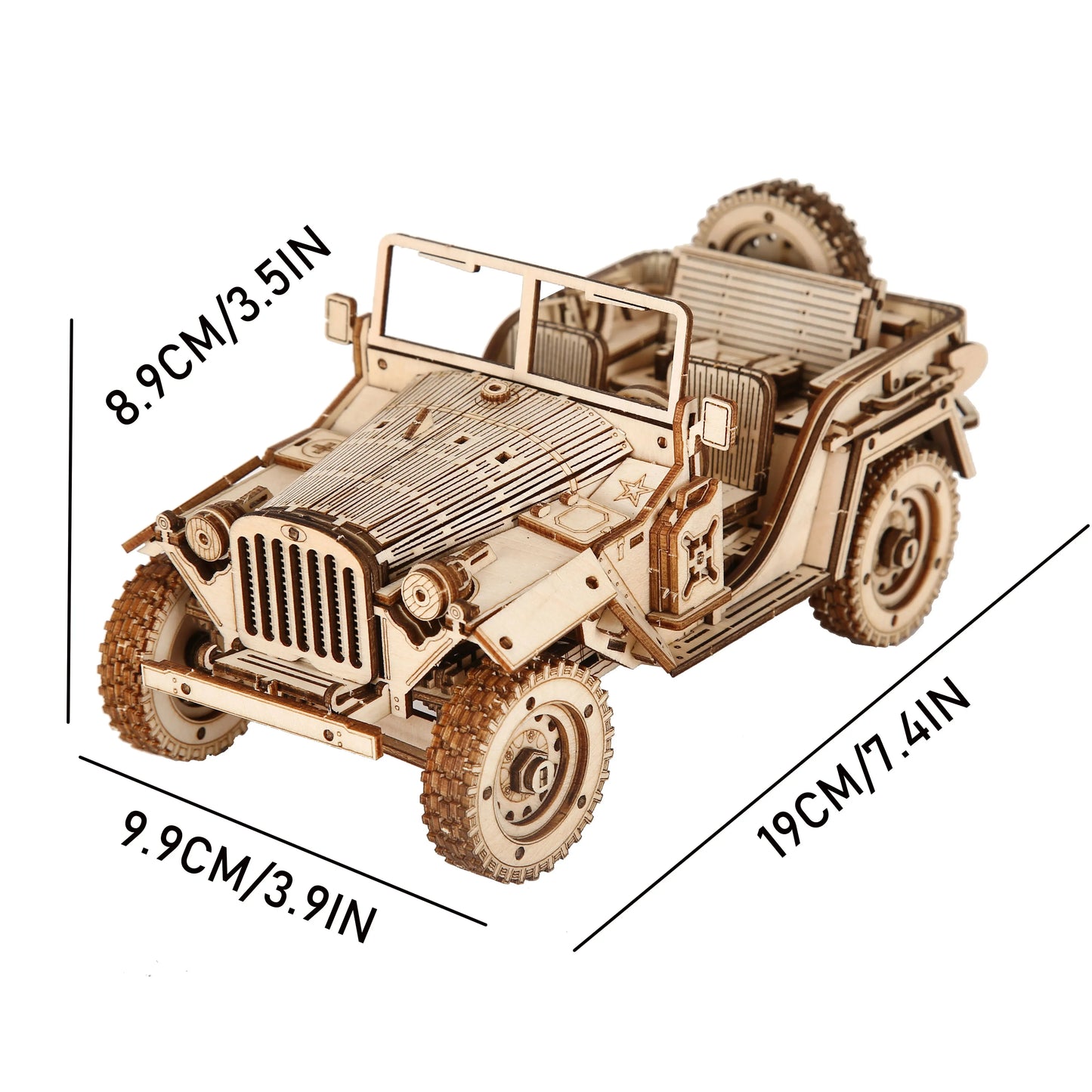 Jeep 3D Wooden Puzzle Model Kit