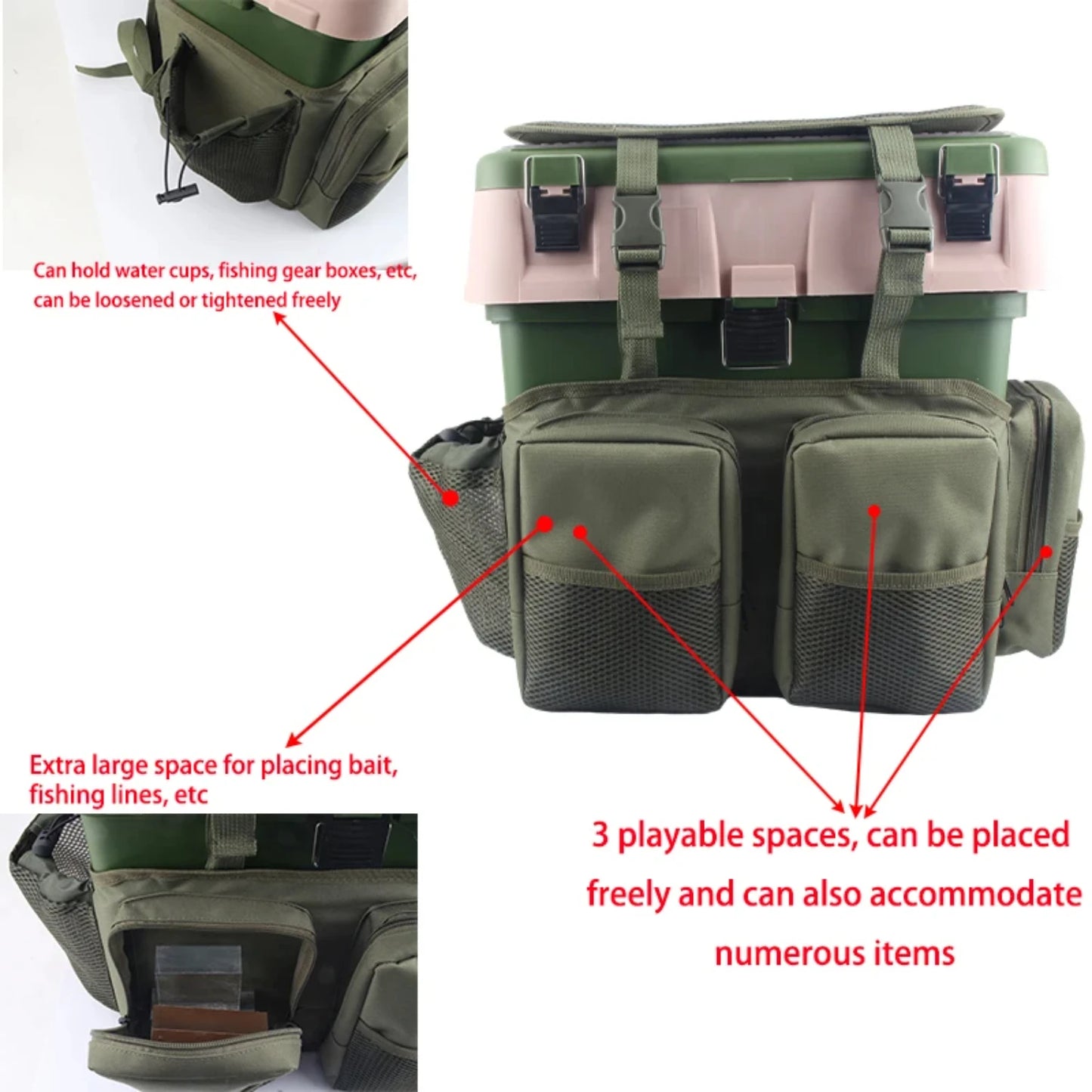 Multifunctional Fishing Tackle Backpack