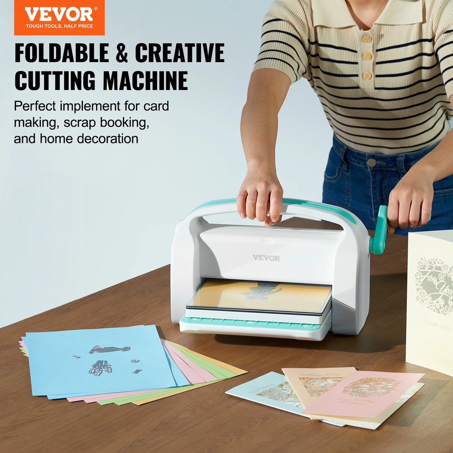 Manual Die Cutting & Embossing Machine for DIY Crafts