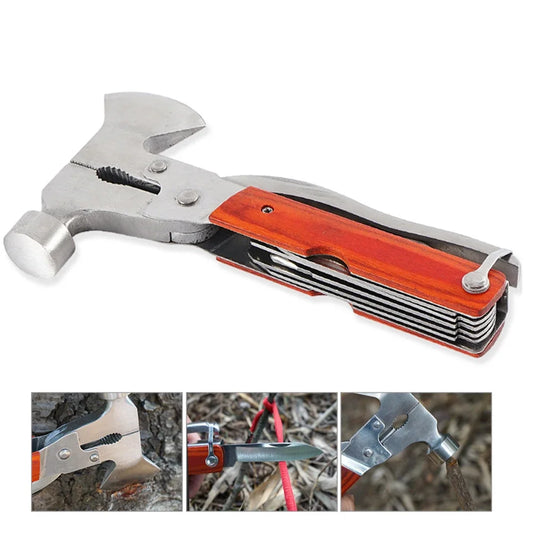 9 in 1 Heavy Duty Folding Axe Hammer Multitool