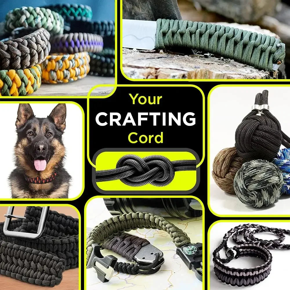 Military Paracord 9-Core 650lb Survival Rope