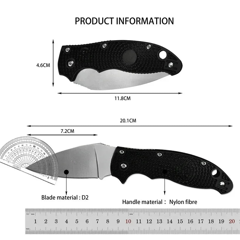 Folding Knife Multi-Purpose EDC with Nylon Fiber Handle