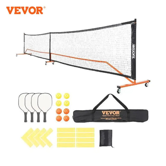 Portable Pickleball Net System 22FT Regulation Size with Court Lines