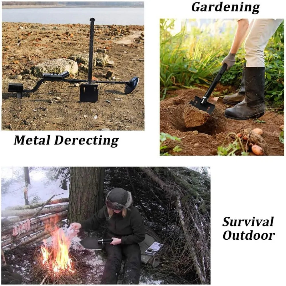 Heavy-Duty Folding Shovel and Axe Survival Kit