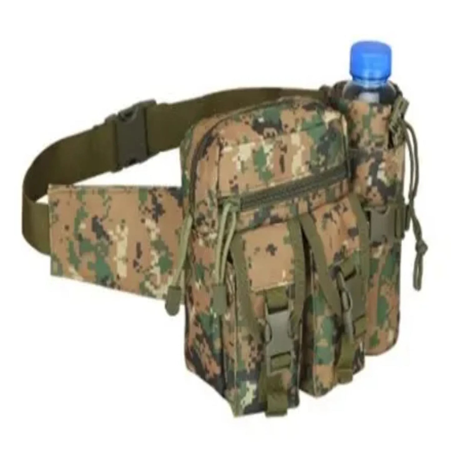 Military Waist Pack with Water Bottle Pouch