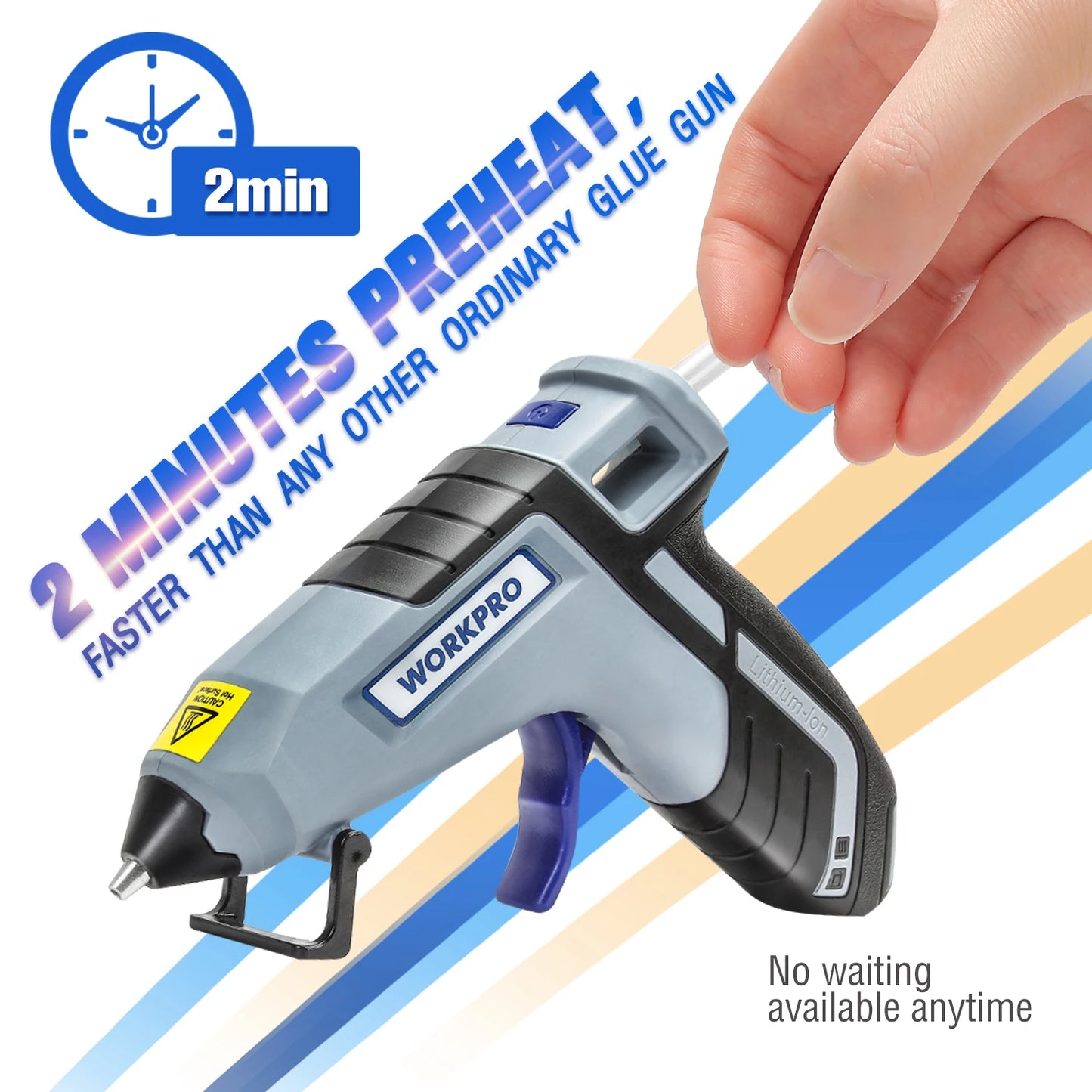 Hot Melt Glue Gun 30W with 20 Glue Sticks for DIY & Repairs