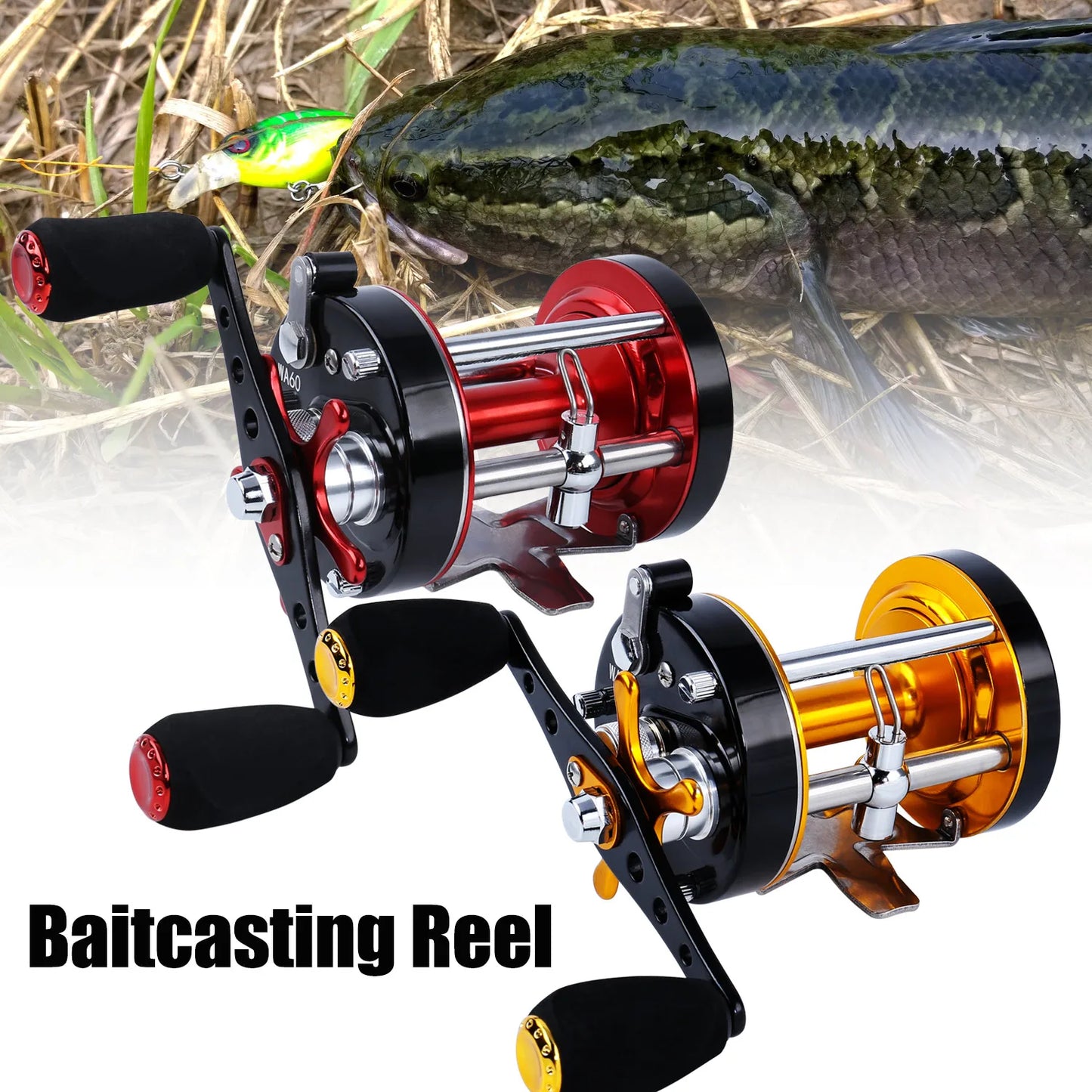 Saltwater Baitcasting Trolling Fishing Reel 5.3:1 Max Drag 20kg