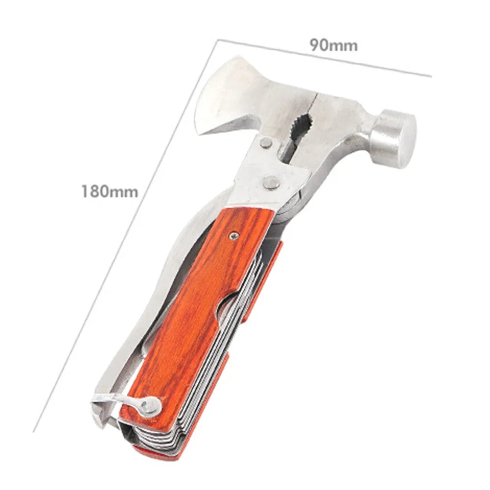 9 in 1 Heavy Duty Folding Axe Hammer Multitool