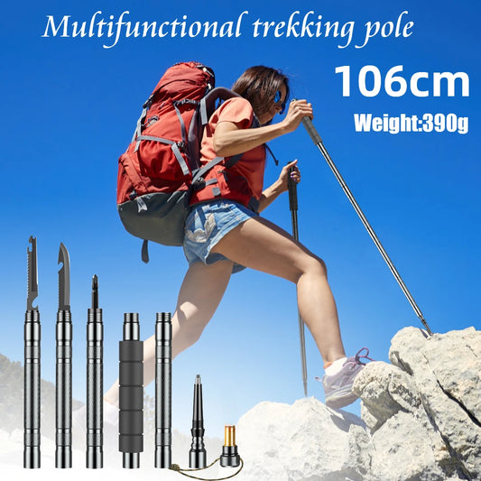 Multifunction Collapsible Trekking Poles