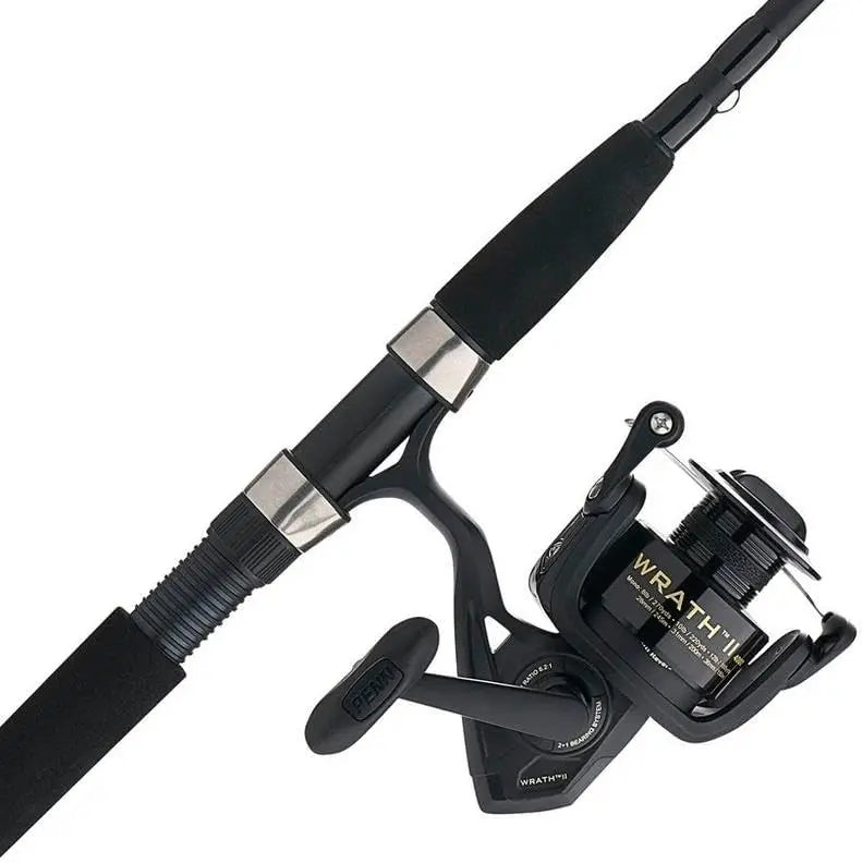 Spinning Reel and 7' Fishing Rod Combo Medium 2-Piece