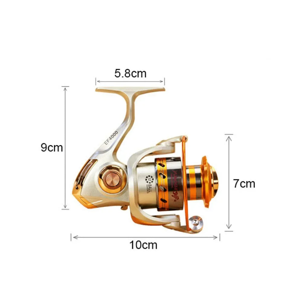 Aluminum Fishing Reel 12BB Anti Corrosion