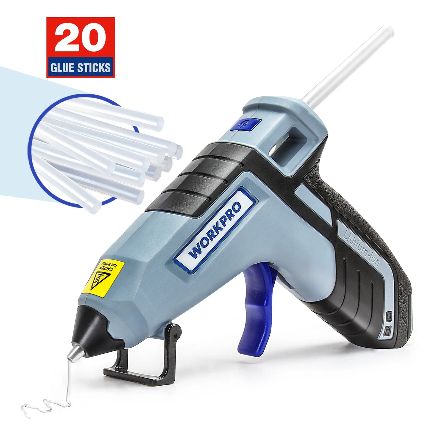 Hot Melt Glue Gun 30W with 20 Glue Sticks for DIY & Repairs