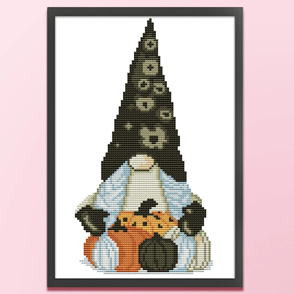 Cute Gnome Bead Embroidery Cross Stitch Kit